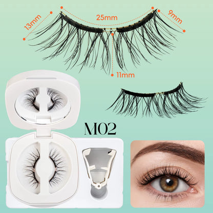 Soft Magnetic Eyelashes No Glue Needed Reusable Natural Look 3D Lashes Easy Apply Soft Magnetic Lashes Kit for Eye Makeup