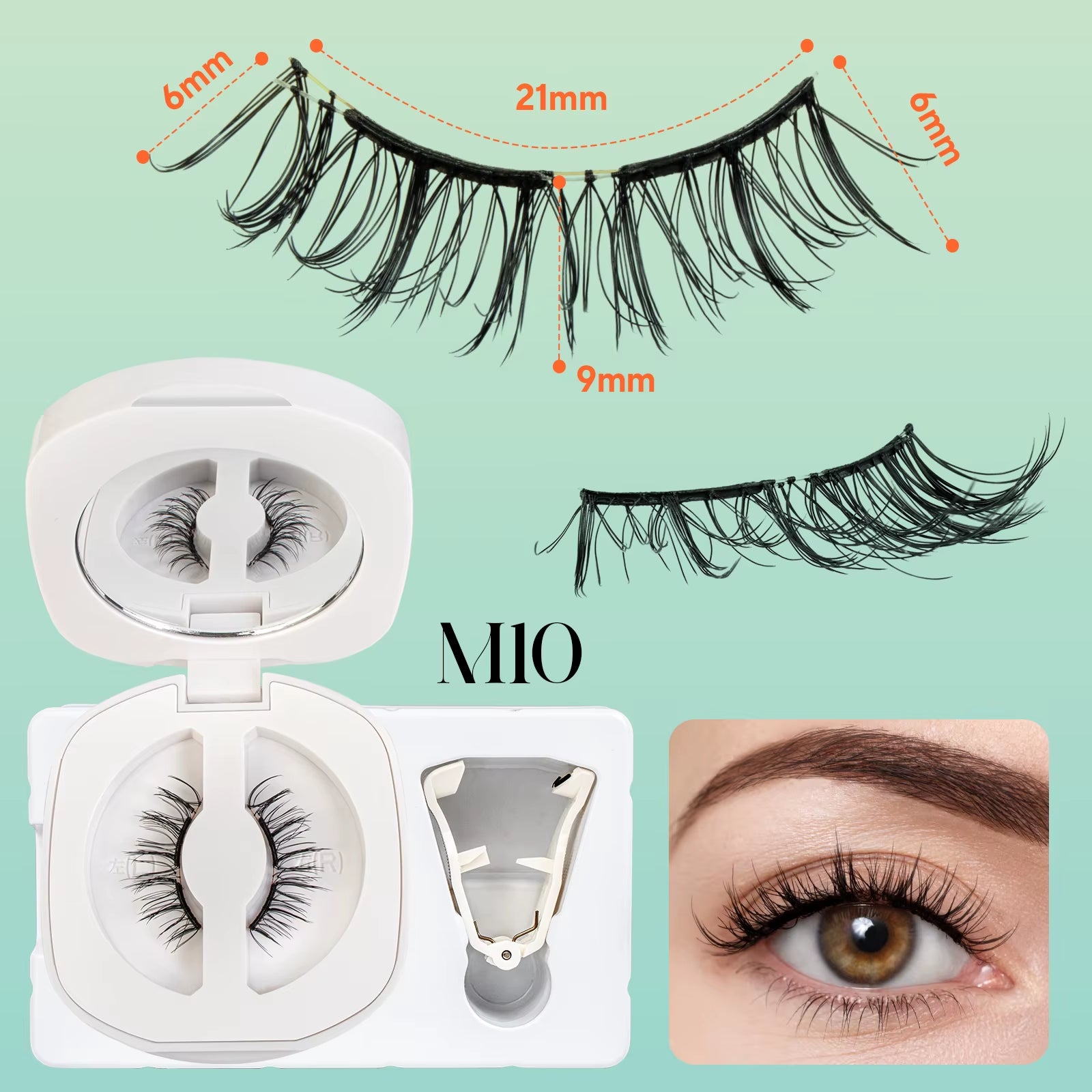 Soft Magnetic Eyelashes No Glue Needed Reusable Natural Look 3D Lashes Easy Apply Soft Magnetic Lashes Kit for Eye Makeup